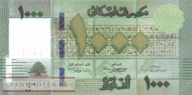 Libanon - 1.000  Livres (#090c-1_UNC)