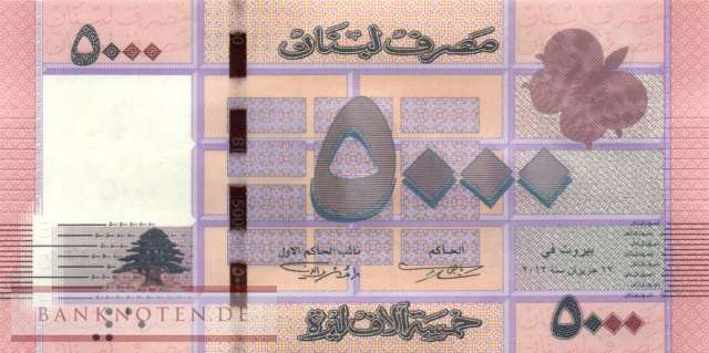 Libanon - 5.000  Livres (#091a_UNC)