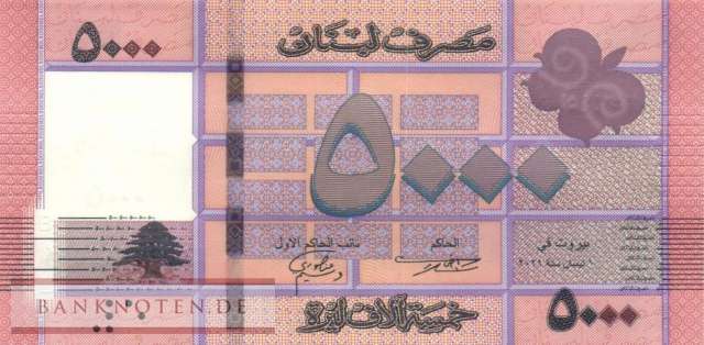 Lebanon - 5.000  Livres (#091c_UNC)