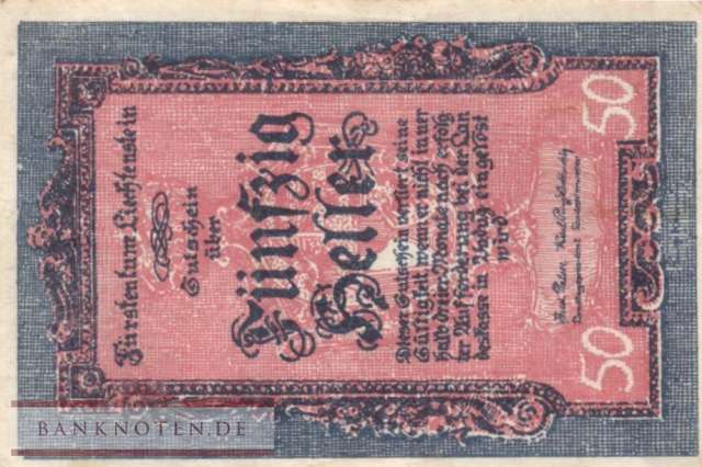 Liechtenstein - 50  Heller (#003_UNC)