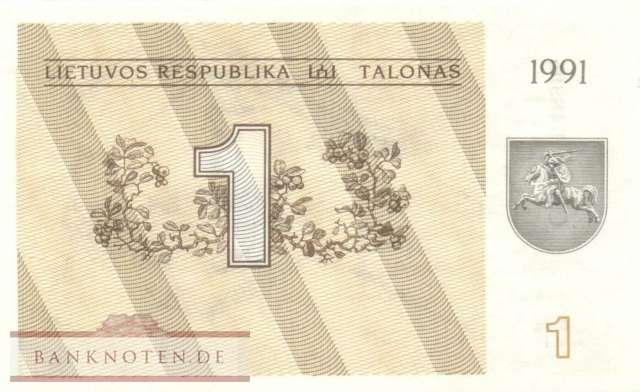 Lituhania - 1  Talonas (#032a_UNC)