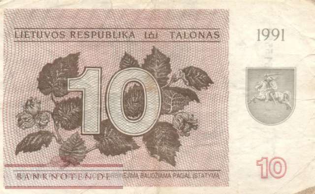Litauen - 10  Talonas (#035b_F)