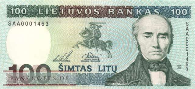 Litauen - 100  Litu (#050b_UNC)