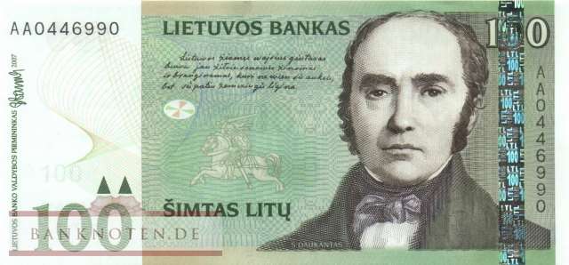 Lituhania - 100  Litu (#070_UNC)
