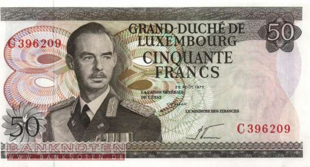 Luxemburg - 50  Francs (#055a_UNC)