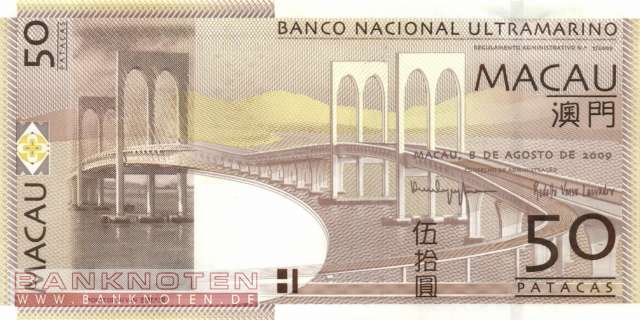 Macao - 50  Patacas (#081Aa_UNC)