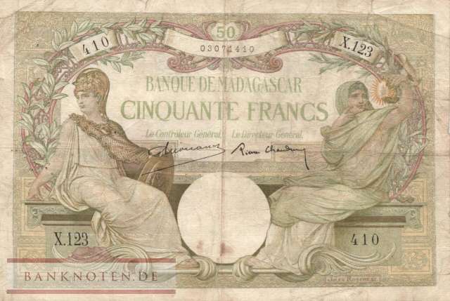 Madagascar - 50  Francs (#038-U2_F)
