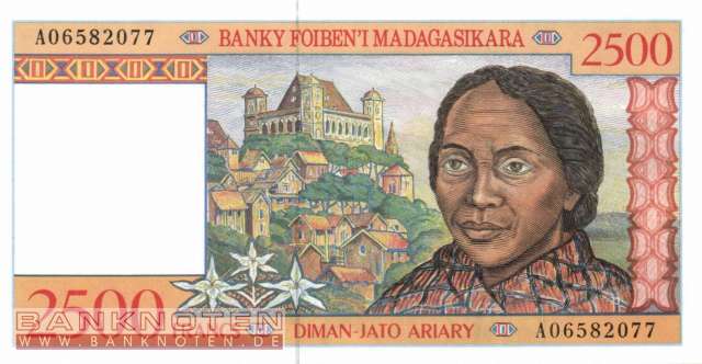 Madagascar - 2.500  Francs (#081_UNC)