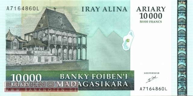 Madagascar - 10.000  Ariary (#085_UNC)