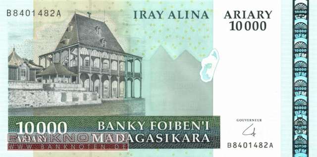 Madagascar - 10.000  Ariary (#092b_UNC)