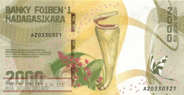 Madagaskar - 2.000  Ariary (#101_UNC)