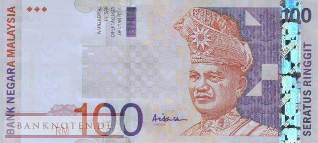 Malaysia - 100  Ringgit (#044c_UNC)