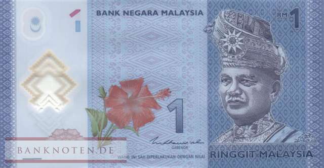 Malaysia - 1  Ringgit - plastic (#051c_UNC)