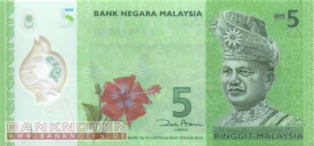 Malaysia - 5  Ringgit - Polymer (#052a_UNC)