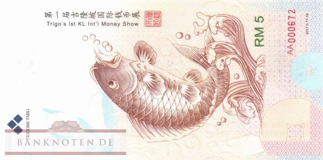 Malaysia - 5  Ringgit - promotional (#901_UNC)