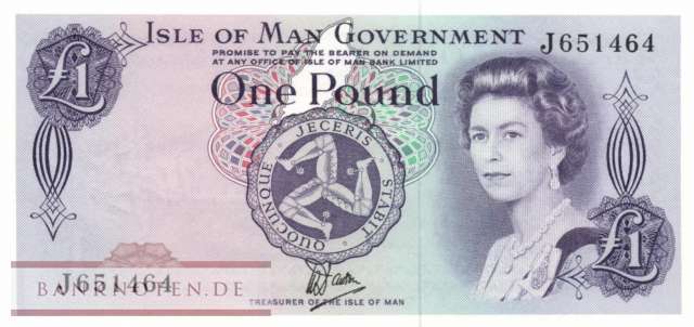 Isle of Man - 1  Pound (#034a_UNC)