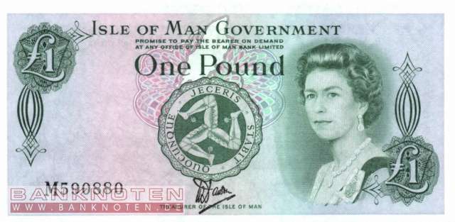 Isle of Man - 1  Pound (#038a_UNC)