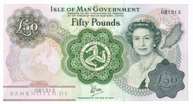 Isle of Man - 50  Pounds (#039a_UNC)