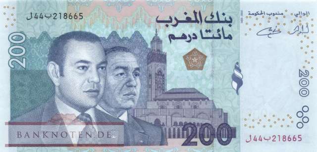 Morocco - 200  Dirhams (#071_UNC)