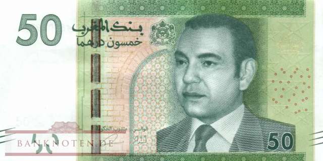 Morocco - 50  Dirhams (#075_UNC)