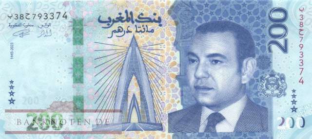 Marokko - 200  Dirhams (#082_UNC)