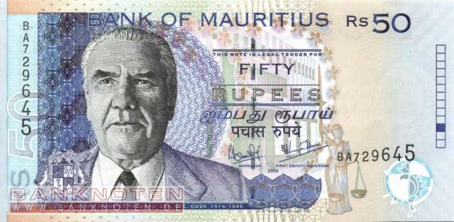 Mauritius - 50  Rupees (#050d_UNC)