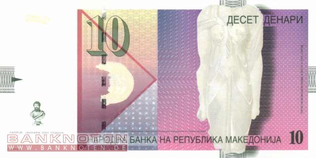 Macedonia - 10  Denari (#014d_UNC)