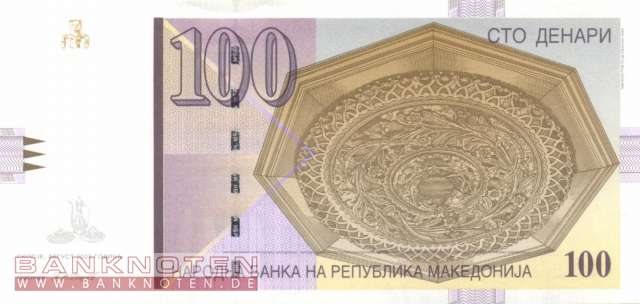 Macedonia - 100  Denari (#016f_UNC)