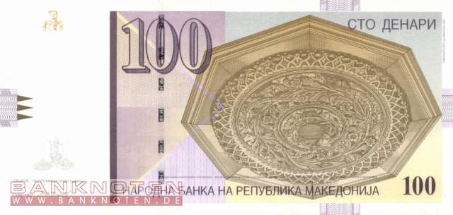 Macedonia - 100  Denari (#016i_UNC)