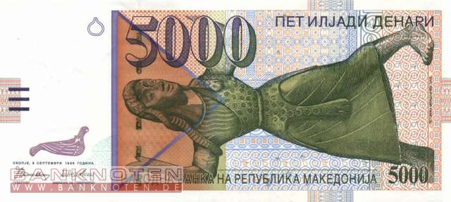 Mazedonien - 5.000  Denari (#019a_UNC)