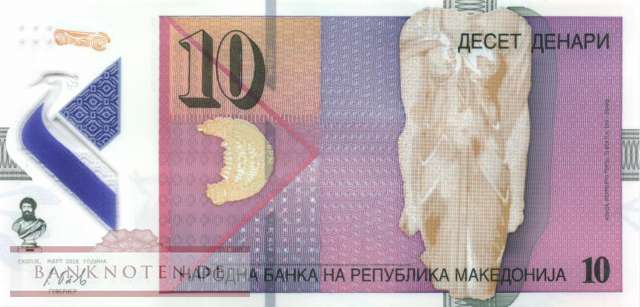 Macedonia - 10  Denari - polymer (#025a_UNC)