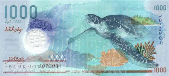 Maldives - 1.000  Rufiyaa (#031_UNC)