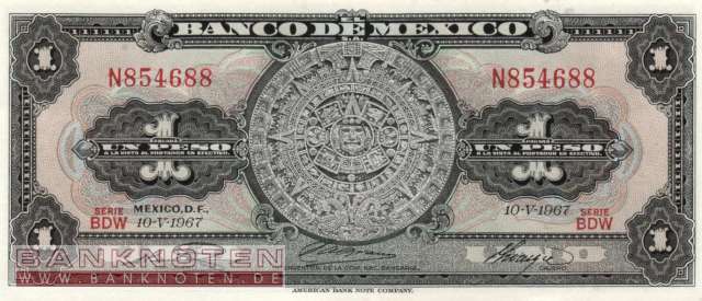 Mexico - 1  Peso (#059j-BDW_UNC)