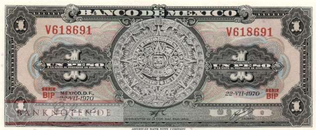 Mexico - 1  Peso (#059l-BIP_UNC)