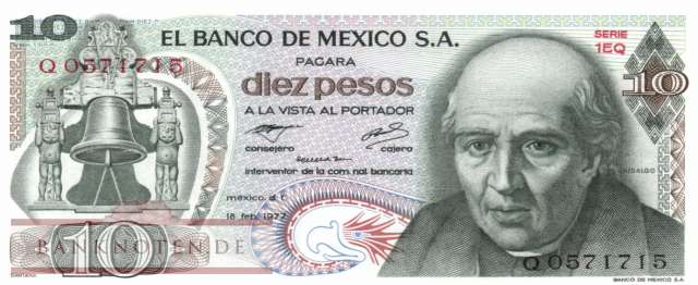 Mexico - 10  Pesos (#063i-EQ_UNC)