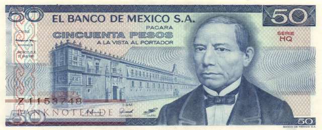 Mexico - 50  Pesos (#073-HQ_UNC)