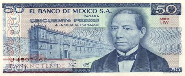 Mexico - 50  Pesos (#073-HW_UNC)