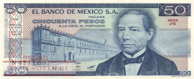 Mexico - 50  Pesos (#073-JS_UNC)