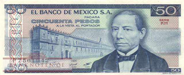 Mexico - 50  Pesos (#073-KH_UNC)