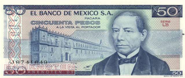 Mexico - 50 Pesos (#073-LB_UNC)