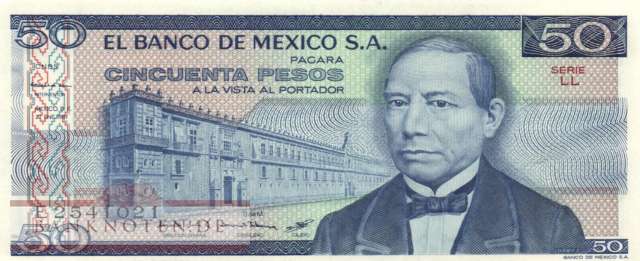 Mexico - 50  Pesos (#073-LL_UNC)