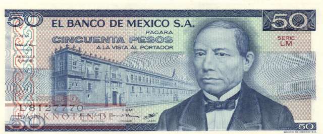Mexico - 50  Pesos (#073-LM_UNC)