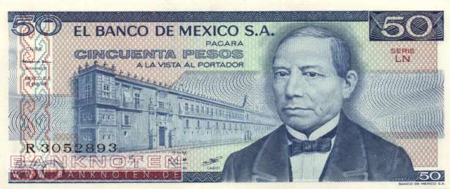 Mexico - 50  Pesos (#073-LN_UNC)
