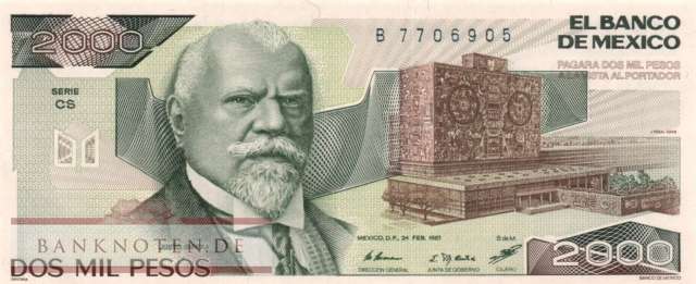 Mexico - 2.000  Pesos (#086b-CS_UNC)