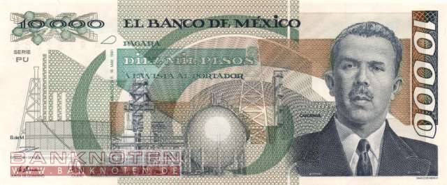 Mexico - 10.000  Pesos (#090d-PU_UNC)