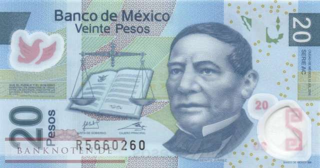 Mexico - 20  Pesos (#122-AC_UNC)