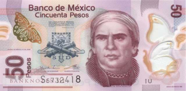 Mexico - 50  Pesos (#123A-U_UNC)
