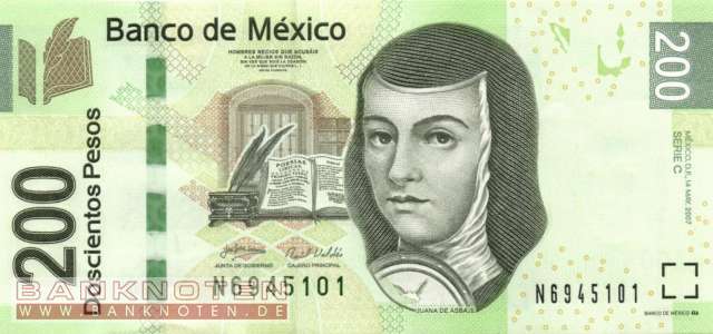Mexico - 200  Pesos (#125-C_UNC)