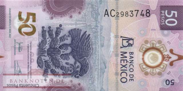 Mexico - 50  Pesos (#133a-U3_UNC)