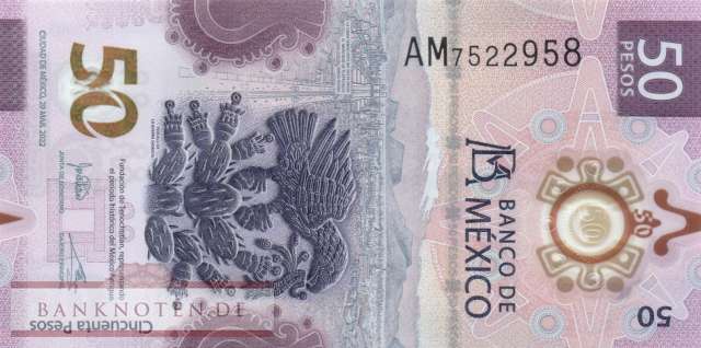 Mexico - 50  Pesos (#133b-U2_UNC)